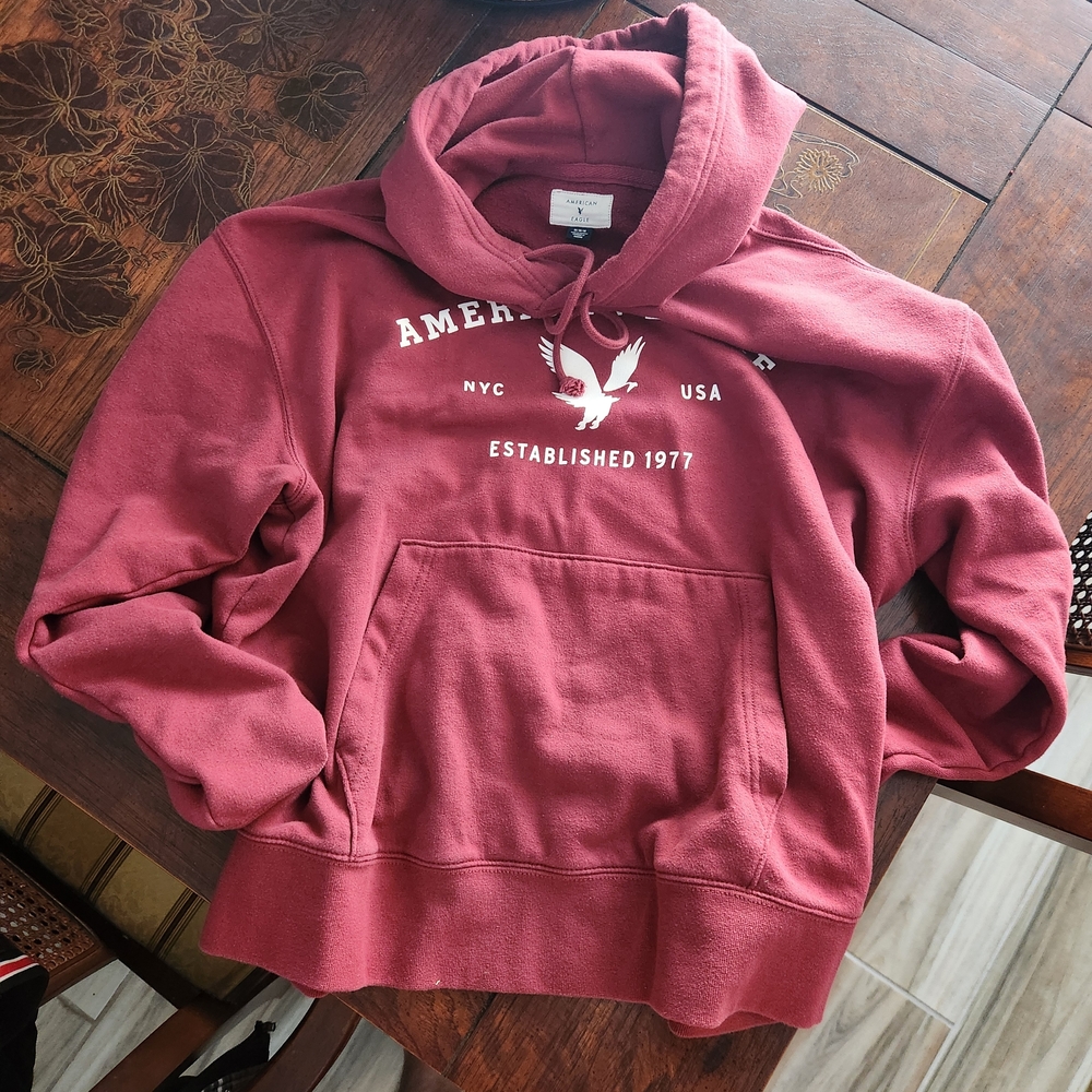 American Eagle Outfitters Maroon Hoodie
